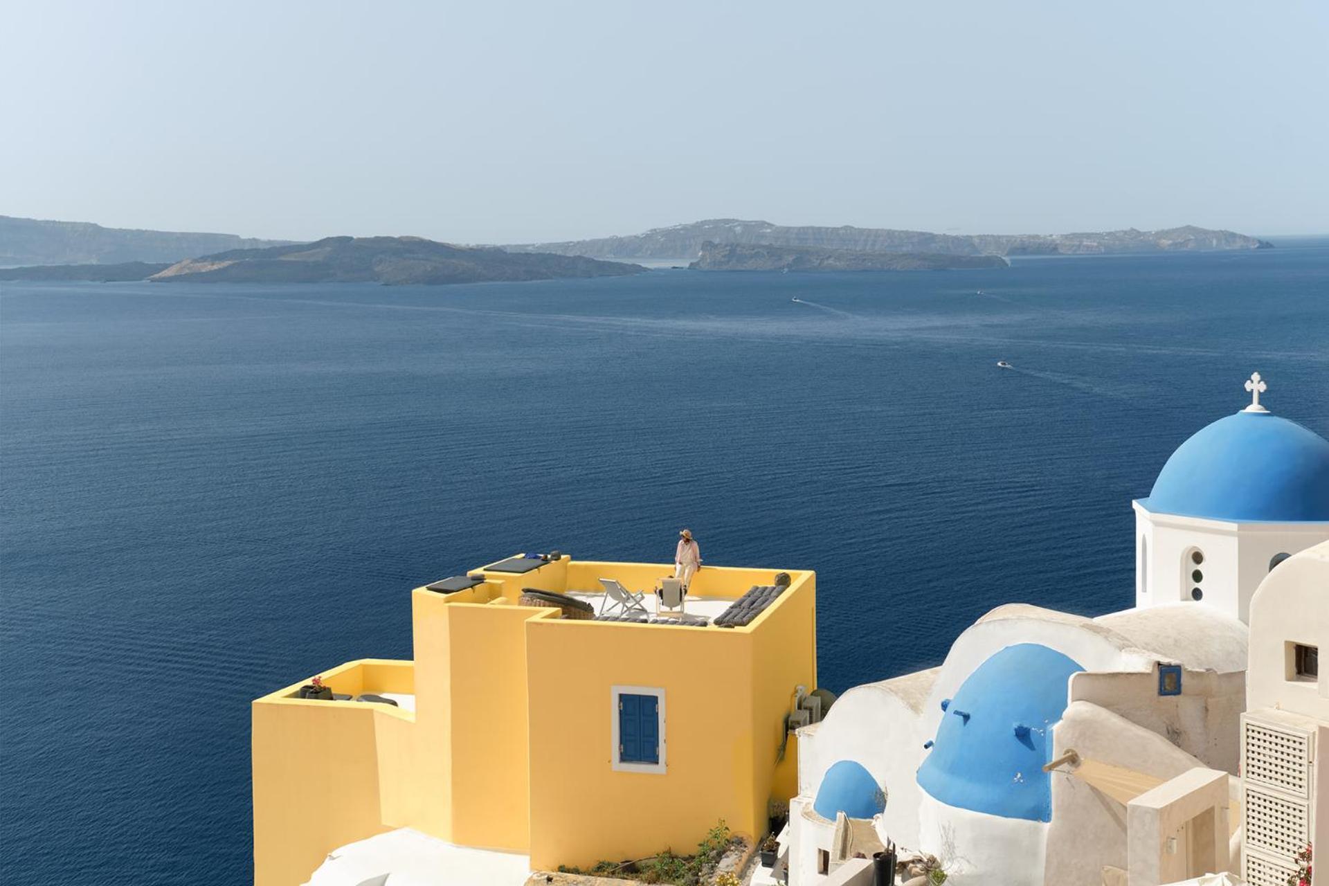 Ilivatos - Elegant Villa On The Caldera'S Edge Oía Eksteriør billede