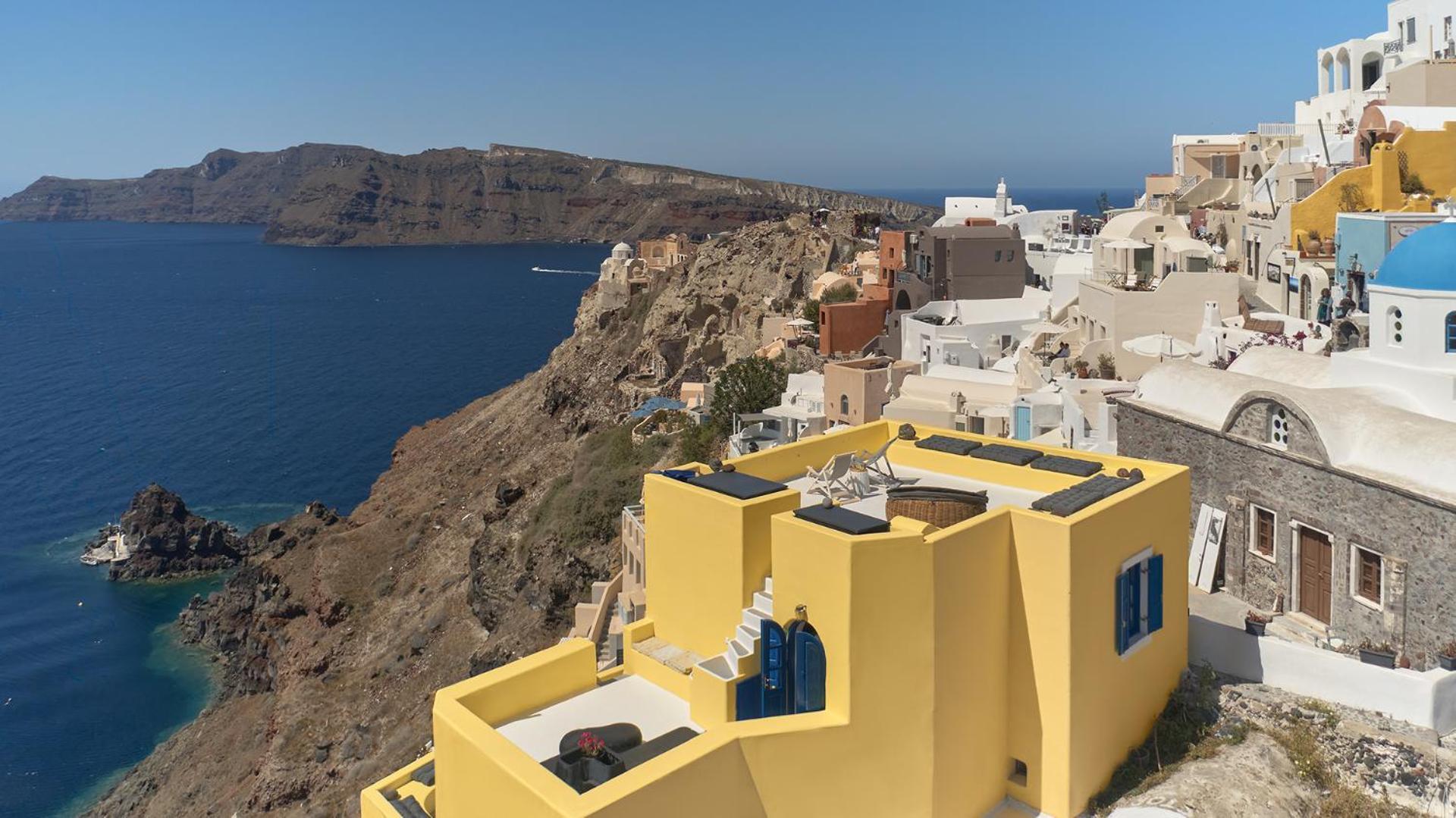Ilivatos - Elegant Villa On The Caldera'S Edge Oía Eksteriør billede